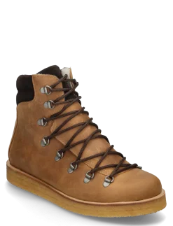 Boots - flat - with laces - Flade ankelstøvler