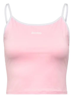 BORG CROPPED STRAP TANK TOP - Crop tops