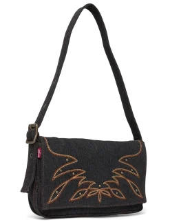 BRANNAN SHOULDER BAG BLACK DAR - Top handle tasker
