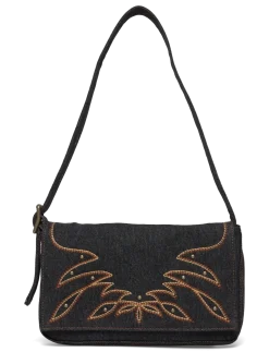 BRANNAN SHOULDER BAG BLACK DAR - Top handle tasker