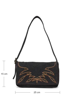 BRANNAN SHOULDER BAG BLACK DAR - Top handle tasker