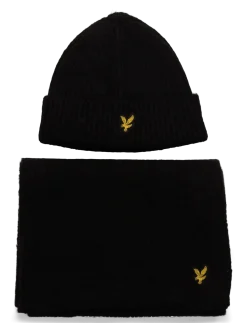 Brushed Scarf and Beanie Set - Halstørklæder