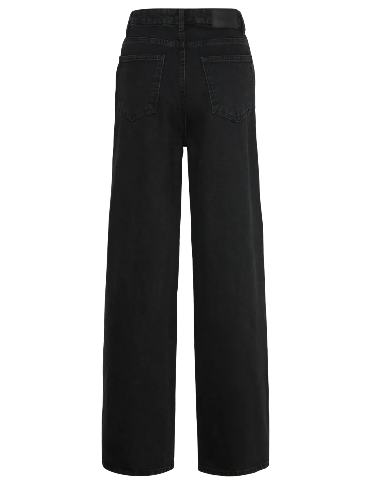 BUTTON DETAIL WIDE JEANS - Brede jeans