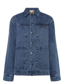CADE WASHED INDIGO DENIM - Denimjakker