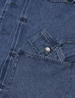CADE WASHED INDIGO DENIM - Denimjakker