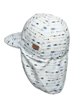 Cap w/neck & tie w/print - Solhat