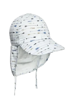 Cap w/neck & tie w/print - Solhat