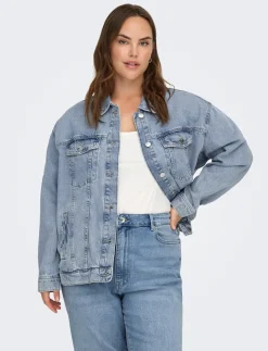 CAROCEAN L/S OVERSIZE JKT DNM NOOS - Denimjakker