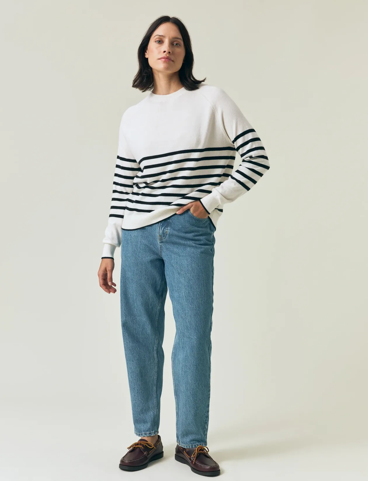 Cashmere Blend Raglan Sweater - Strik
