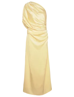 Cassia Draped Fitted Maxi Dress - Maxikjoler
