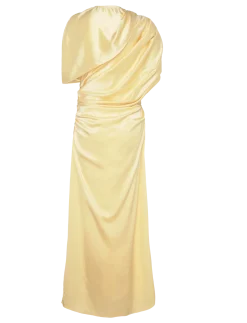 Cassia Draped Fitted Maxi Dress - Maxikjoler