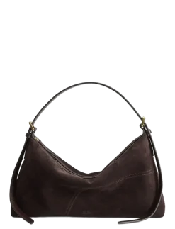 Castellare Walnut Suede/Vacchetta - Top handle tasker