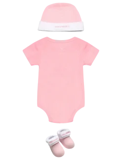 C1-BODYSUIT+HAT+BOOTIE - Kortærmede bodyer