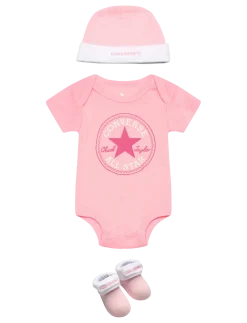 C1-BODYSUIT+HAT+BOOTIE - Kortærmede bodyer