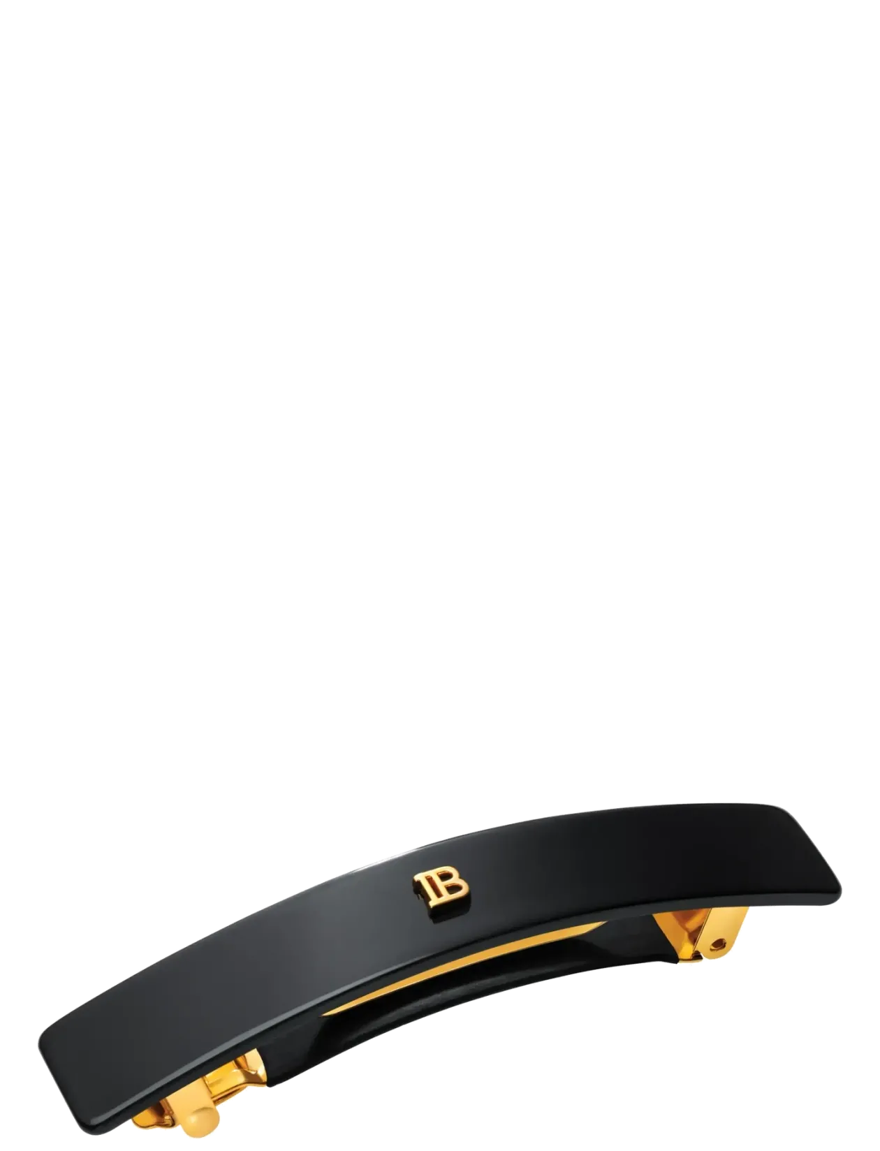 Cellulose Acetate Barrette pour Cheveux Medium Black - Accessories