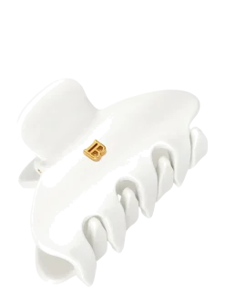Cellulose Acetate Pince à cheveux Small White - Hårklemmer