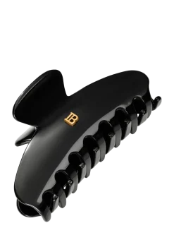 Cellulose Acetate Pince à cheveux Medium Black - Hårklemmer