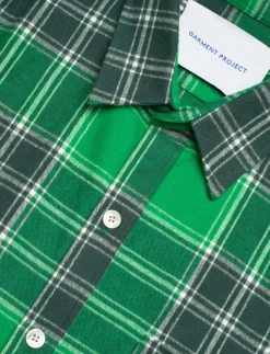 Check Overshirt - Green - Ternede skjorter