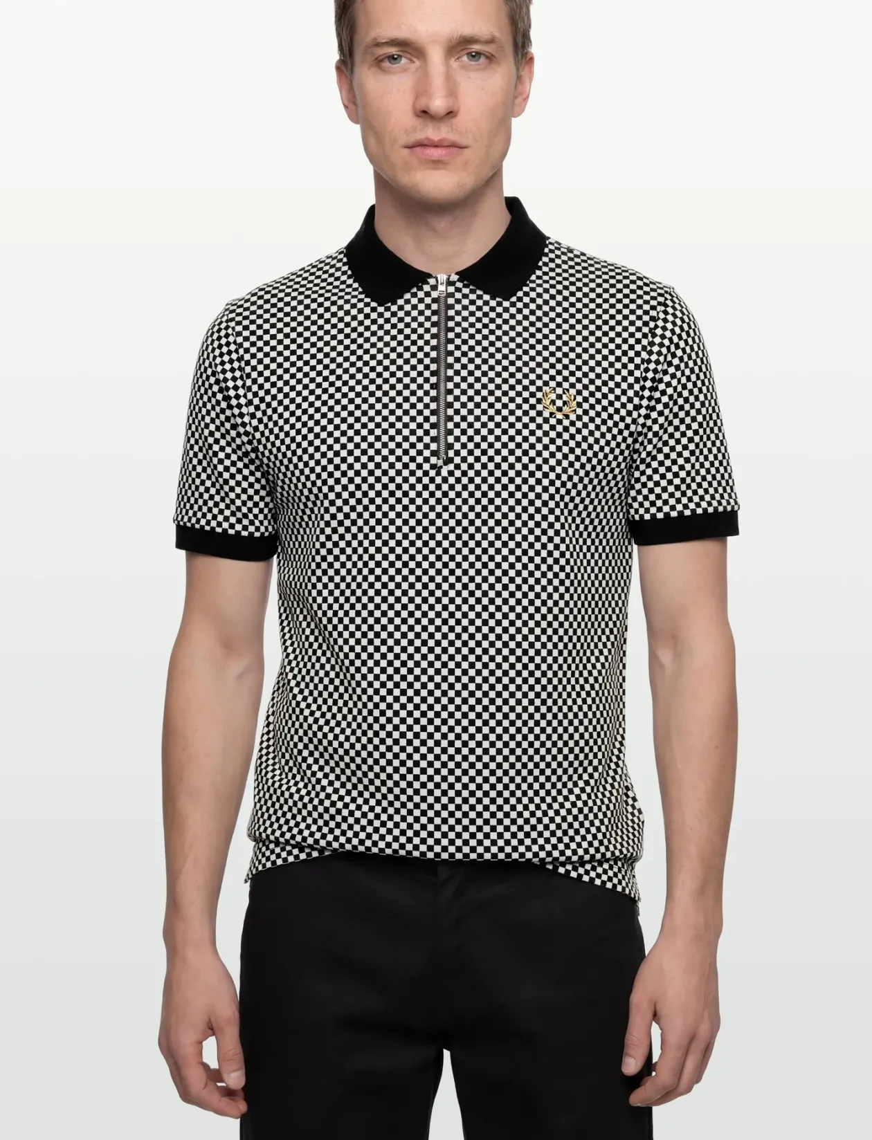 CHEQUERBOARD POLO SHIRT - Kortærmede