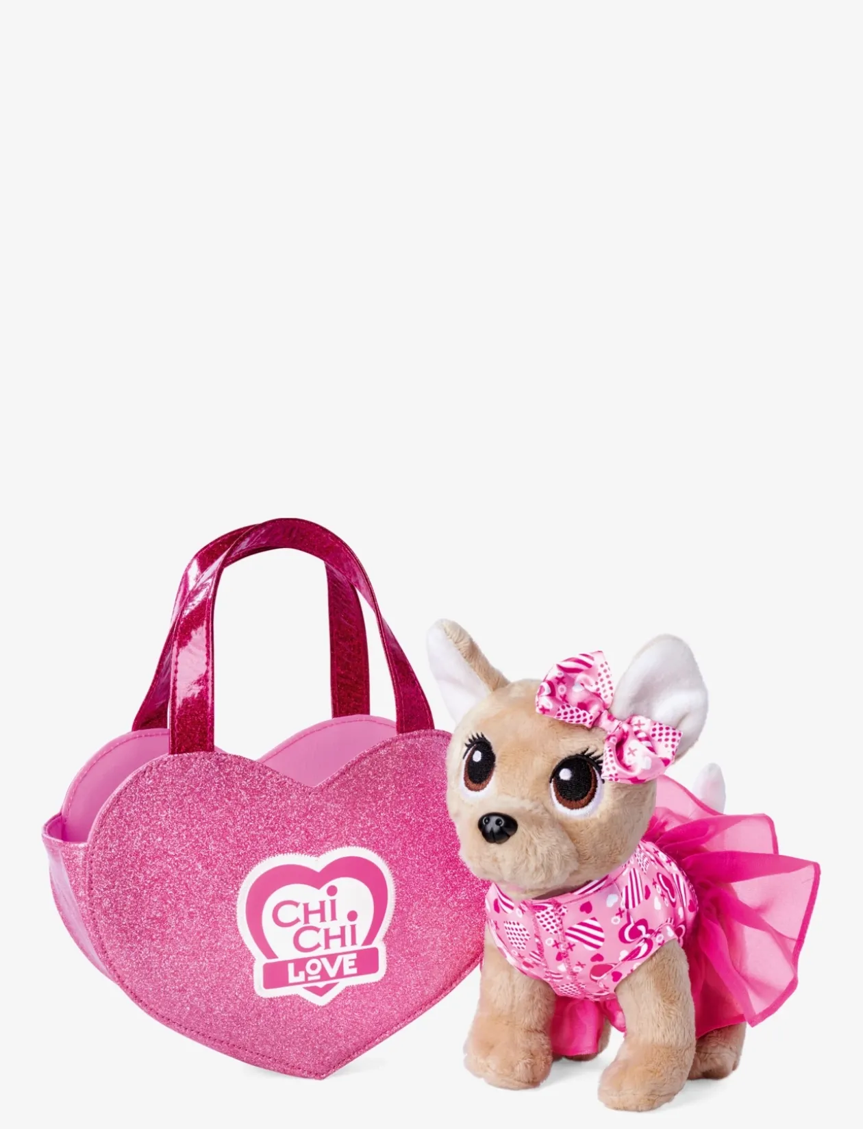 ChiChi LOVE Plush with Heart Shaped Bag - Tøjdyr