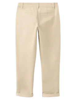 Chino trousers with turn-up hem - Chinos
