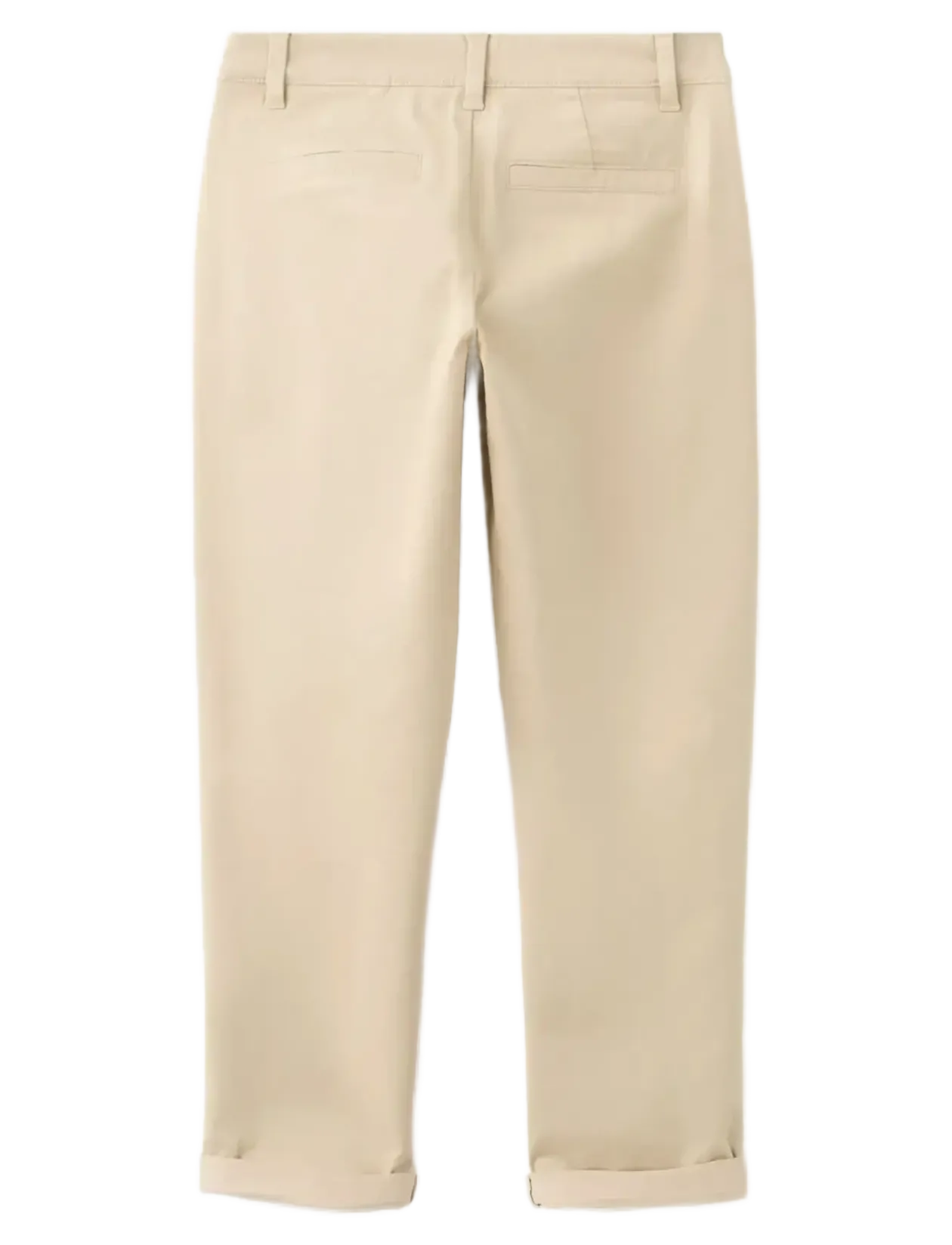 Chino trousers with turn-up hem - Chinos