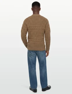 Chuck Heavy Wool Cable - Rund hals