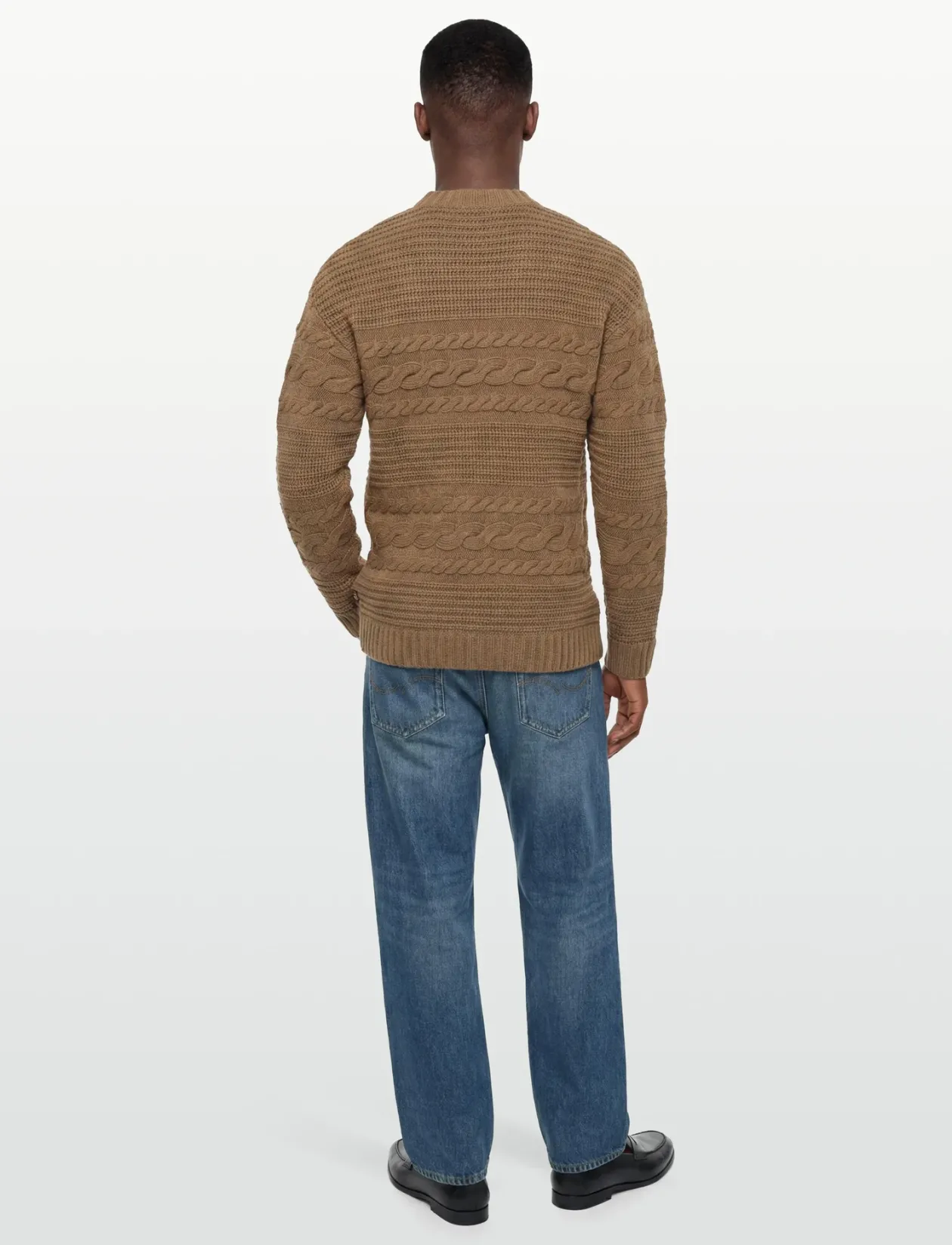 Chuck Heavy Wool Cable - Rund hals