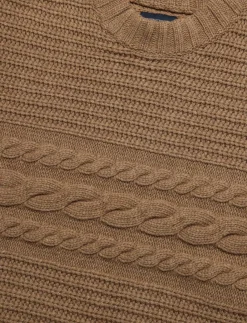 Chuck Heavy Wool Cable - Rund hals
