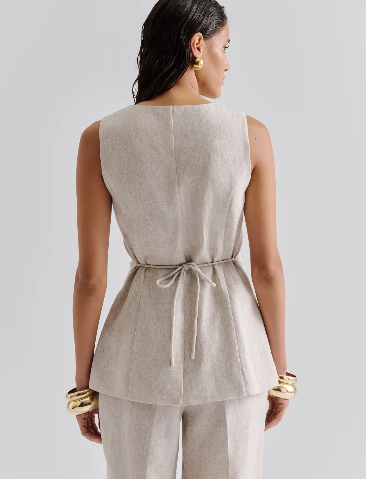 Cielo Linen Vest - Blazere