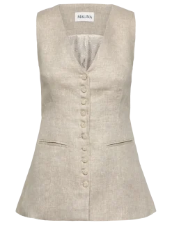 Cielo Linen Vest - Blazere