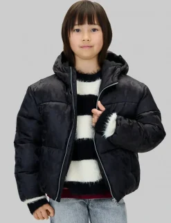 CK LOGO AOP PUFFER JACKET - Dunjakker & forede jakker