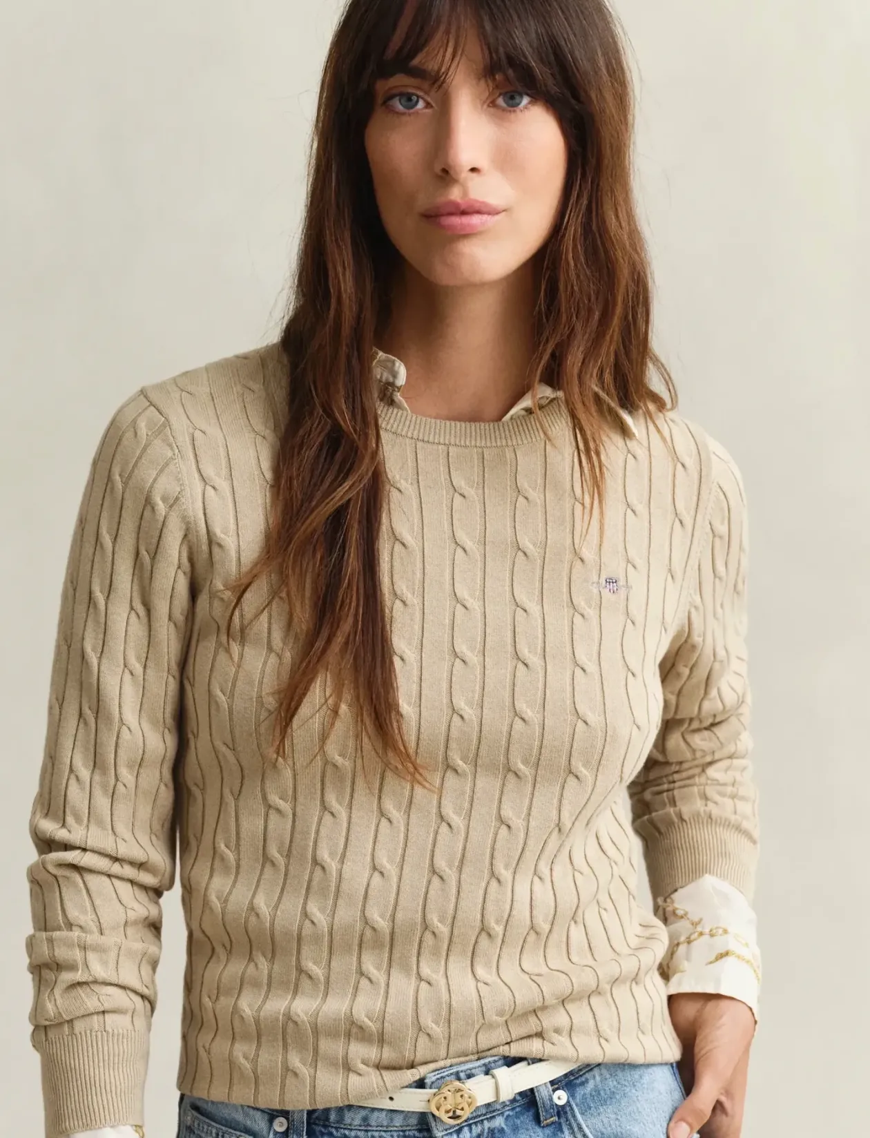 Classic Cable Knit Sweater - Strik
