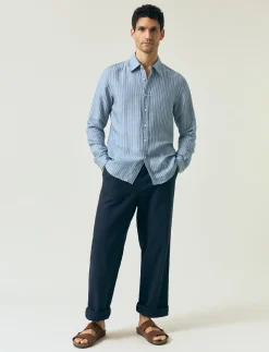 Classic Hemp Striped Shirt - Stribede skjorter