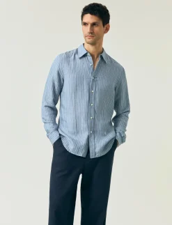 Classic Hemp Striped Shirt - Stribede skjorter