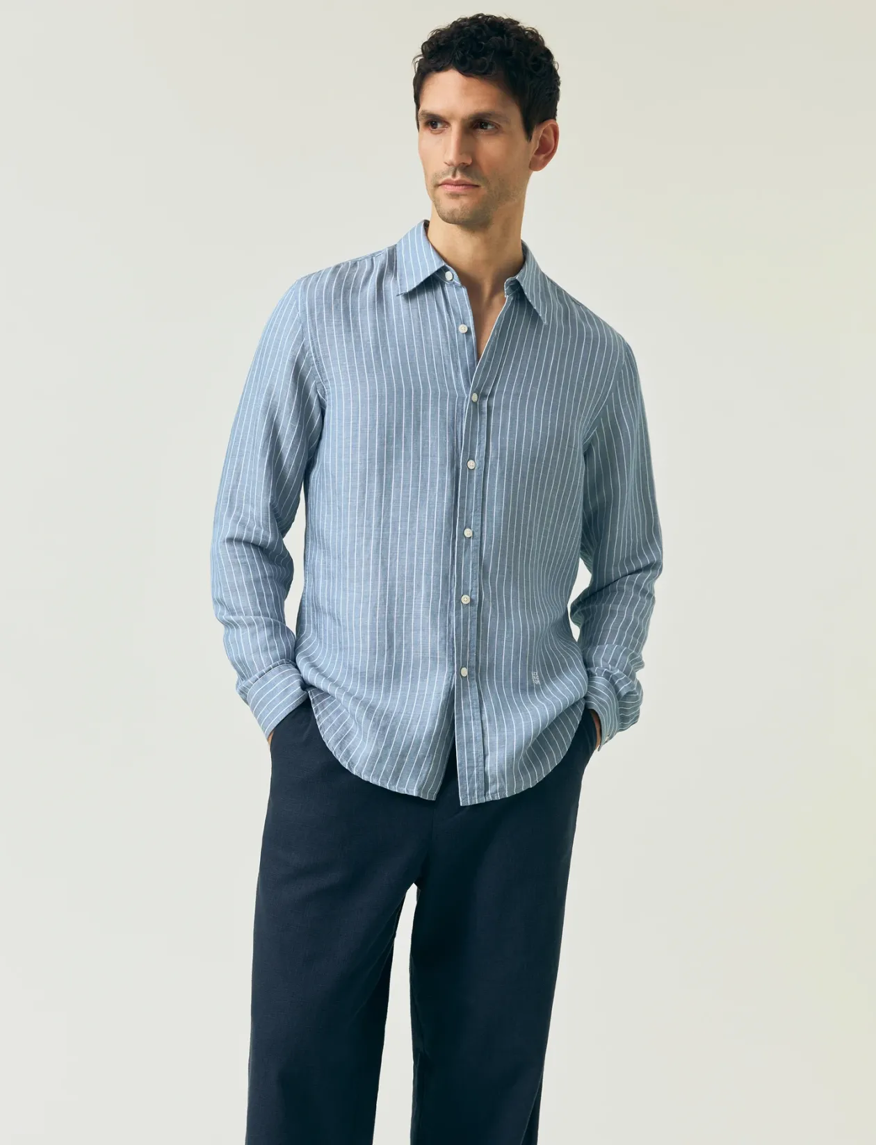 Classic Hemp Striped Shirt - Stribede skjorter