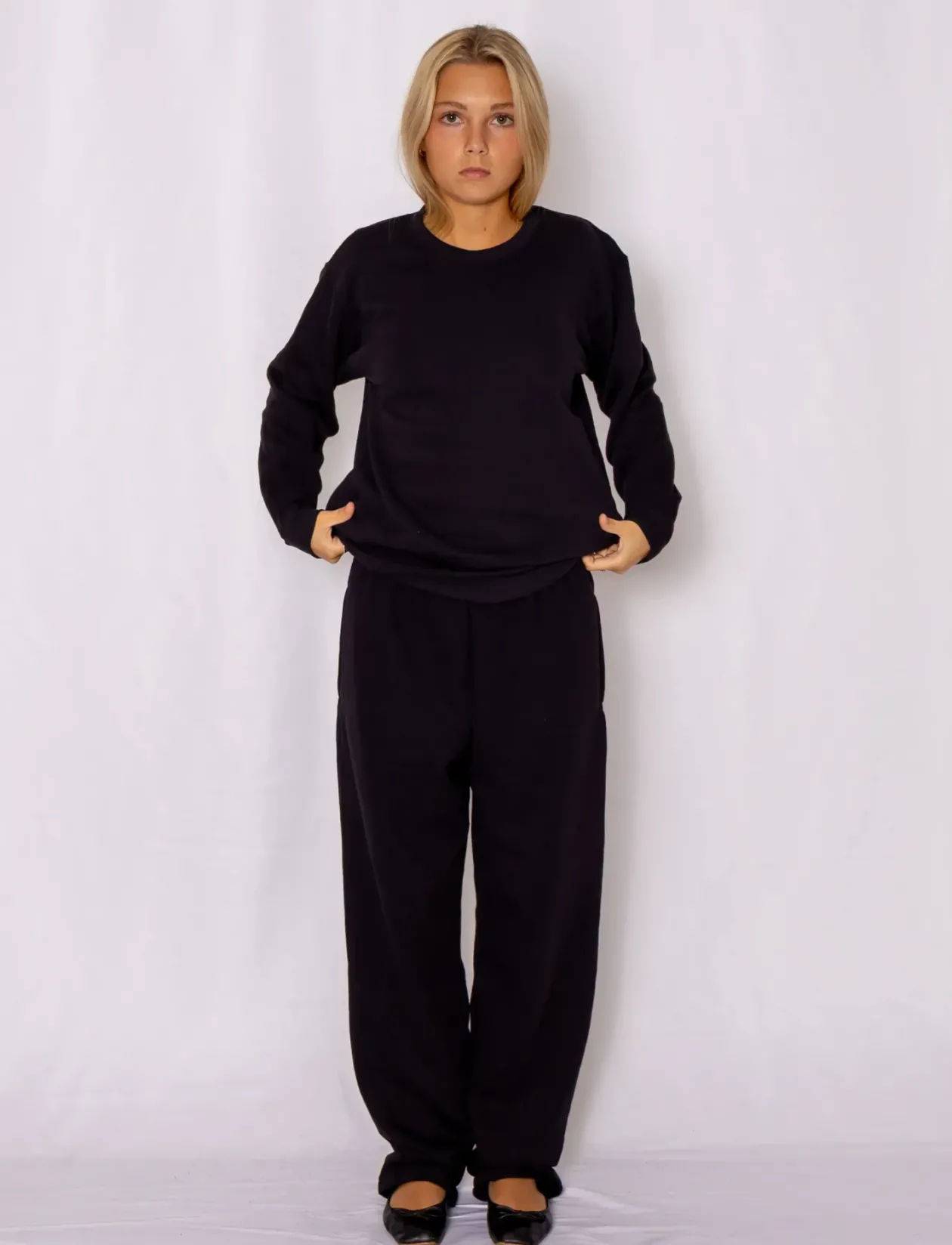 Classic Open Hem Jog Pants - Sweatpants