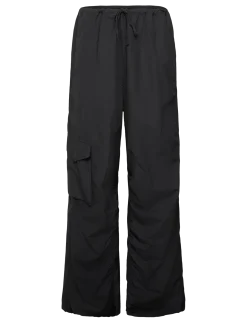 Collapse Trousers Black Poplin - Cargobukser