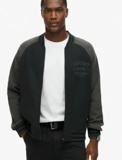 COLLEGE GRAPHIC JERSEY BOMBER - Sweatshirts