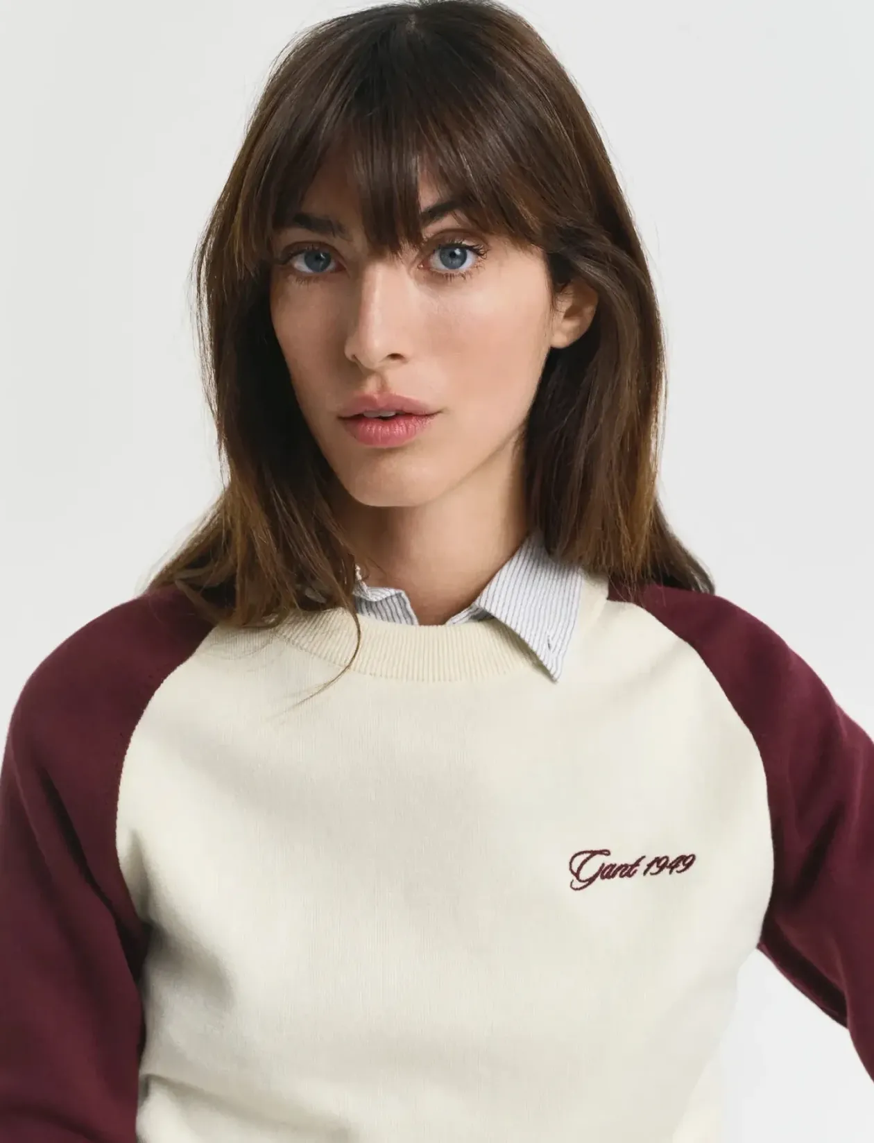 COLOR BLOCKED COTTON C-NECK - Sweatshirts
