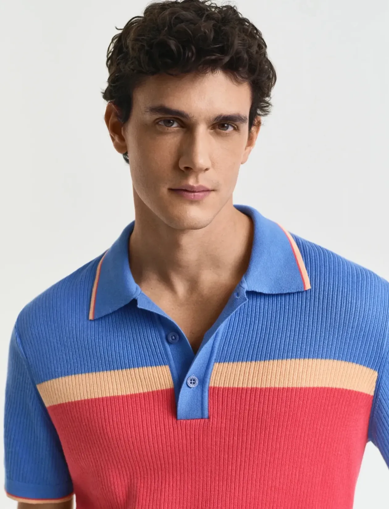 COLOR BLOCKED SS POLO - Kortærmede