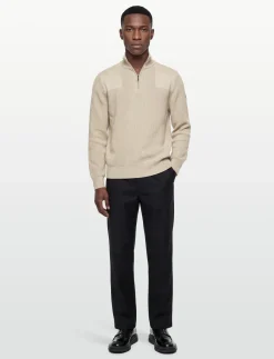 COMMANDER QUARTER ZIP JUMPER Silver Birch - Strik