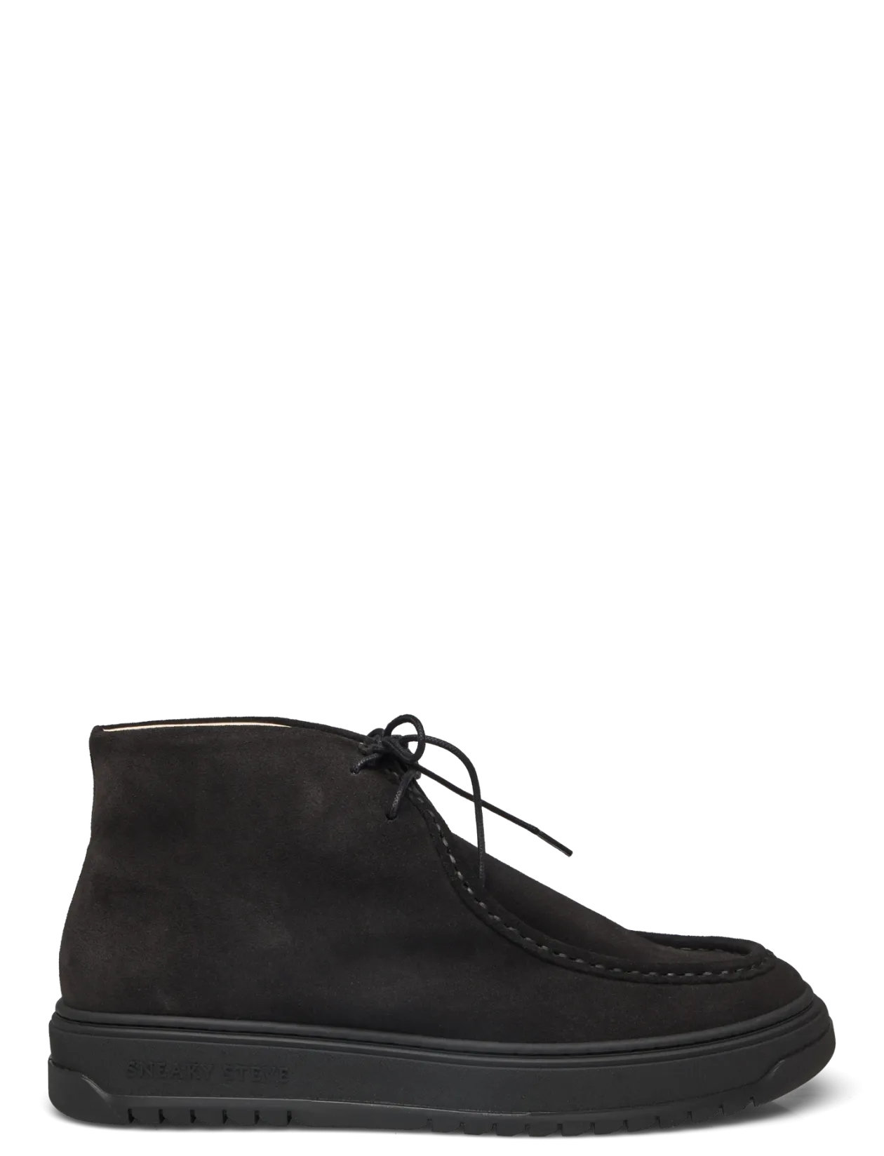 Core Mid U Suede Black - Moc Toe sko
