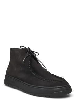 Core Mid U Suede Black - Moc Toe sko