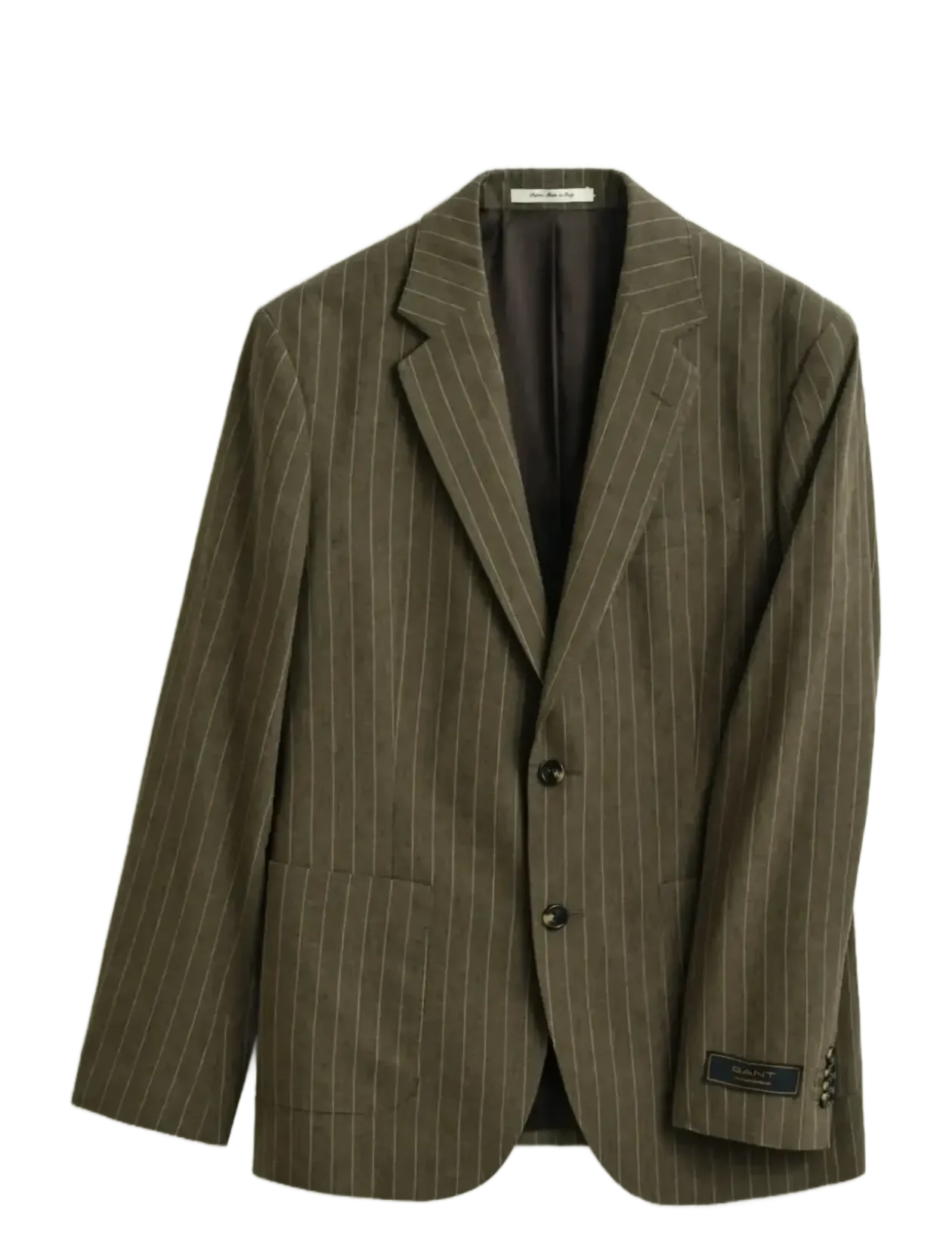 COT/LINEN PINSTRIPE SUIT JACKET - Enkeltradede blazere
