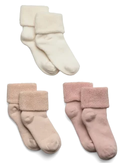 Cotton baby socks - 3-pack - Babysokker