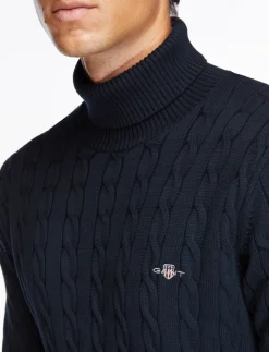 COTTON CABLE TURTLE NECK - Rullekraver