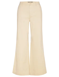 Cotton Twill Wide-Leg Pant - Chinos