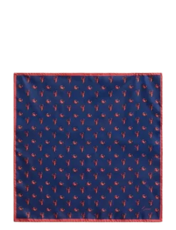 CRAB PRINT POCKET SQUARE - Lommekluder