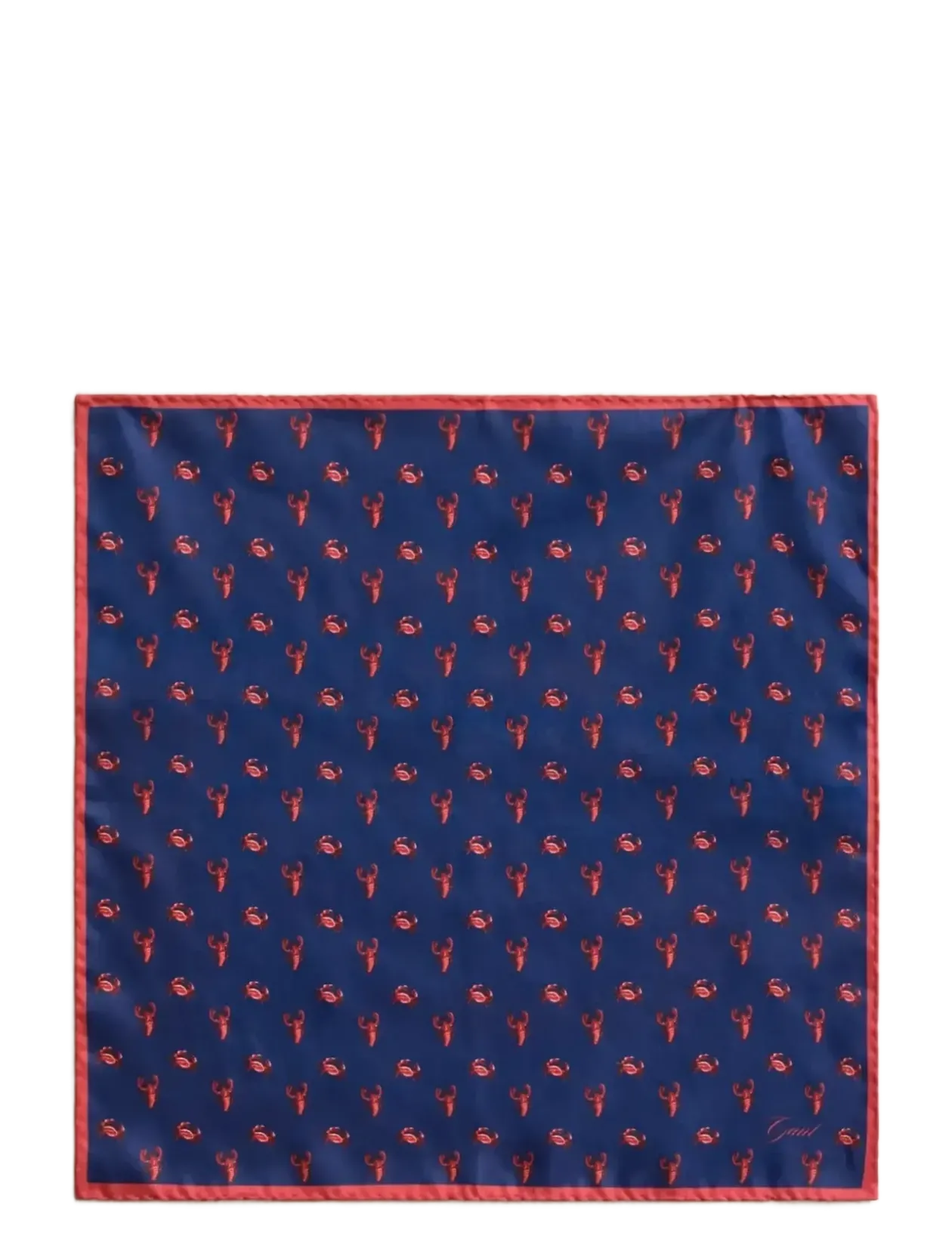 CRAB PRINT POCKET SQUARE - Lommekluder